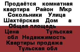 Продаётся 1 комнатная квартира › Район ­ Мкр. Сокольники › Улица ­ Шахтёрская › Дом ­ 8-а › Общая площадь ­ 31 › Цена ­ 850 000 - Тульская обл. Недвижимость » Квартиры продажа   . Тульская обл.